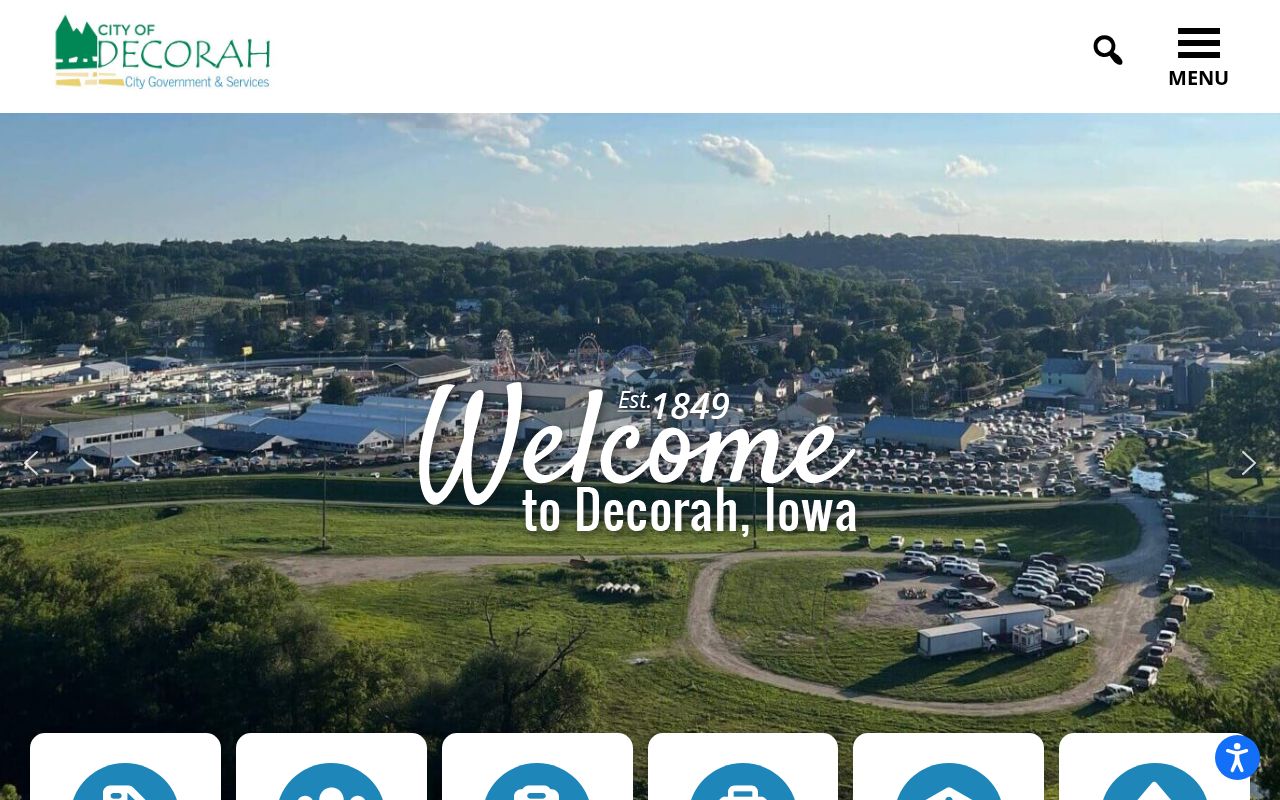 Official City of Decorah government page for municipal record routing